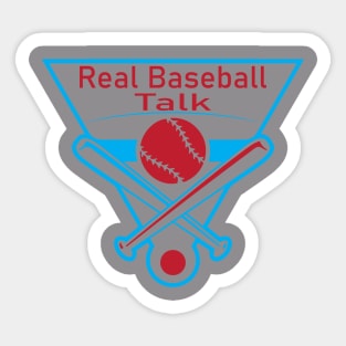 Real Baseball Talk Triangle Logo Sticker